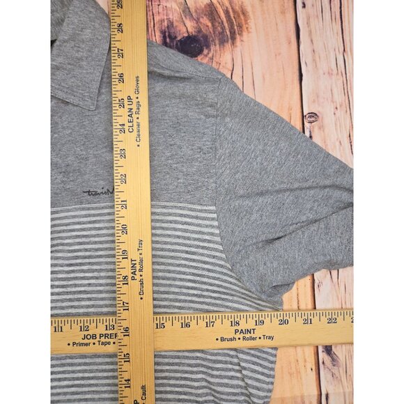 Travis Mathew Mens Gray Striped Golf Polo Small - Picture 7 of 7